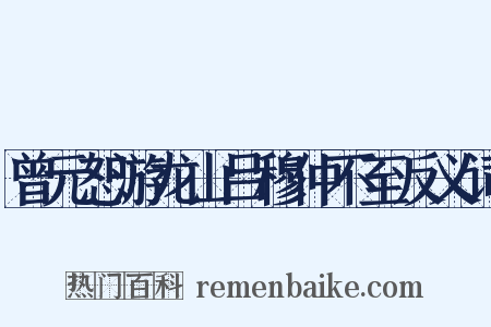 曾元恕游龙山吕穆仲不至反义词是什么意思的图片